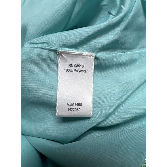 Vintage Coldwater Creek Blue Green Striped Tweed Button Up Jacket Blazer Sz XL - Picture 4 of 6